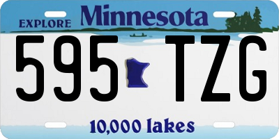 MN license plate 595TZG