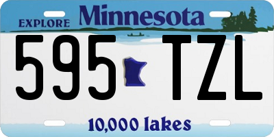 MN license plate 595TZL