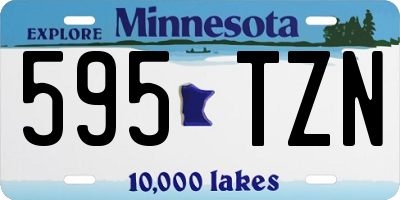 MN license plate 595TZN