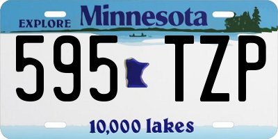 MN license plate 595TZP