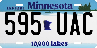 MN license plate 595UAC