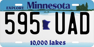 MN license plate 595UAD
