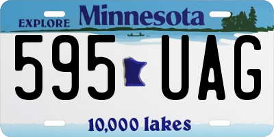 MN license plate 595UAG