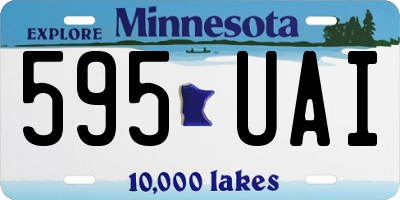 MN license plate 595UAI