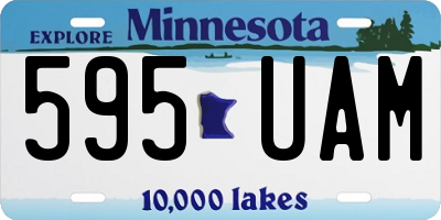 MN license plate 595UAM