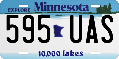 MN license plate 595UAS