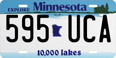 MN license plate 595UCA