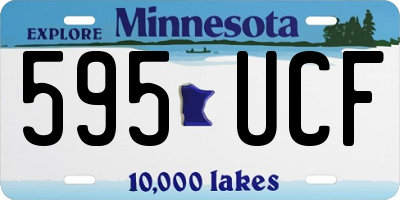 MN license plate 595UCF