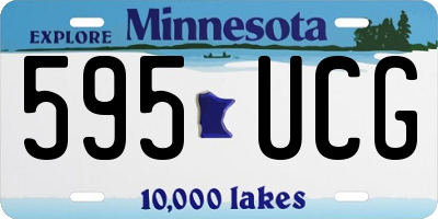 MN license plate 595UCG