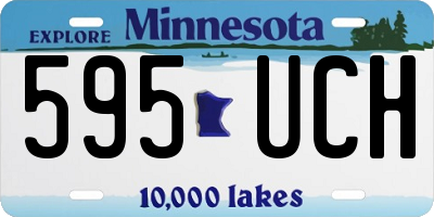 MN license plate 595UCH
