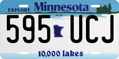 MN license plate 595UCJ