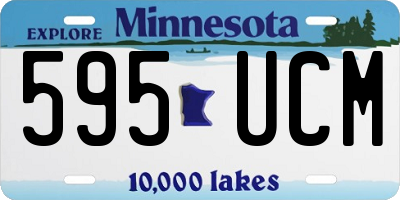MN license plate 595UCM