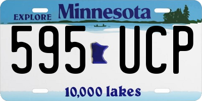 MN license plate 595UCP