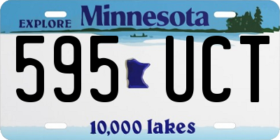 MN license plate 595UCT