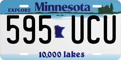 MN license plate 595UCU