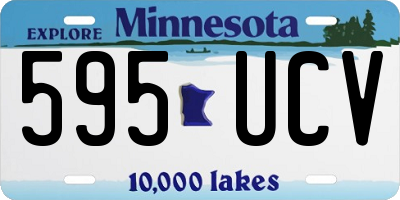 MN license plate 595UCV