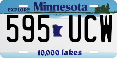 MN license plate 595UCW