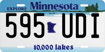 MN license plate 595UDI