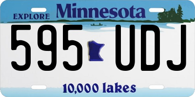 MN license plate 595UDJ