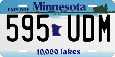 MN license plate 595UDM