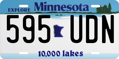 MN license plate 595UDN