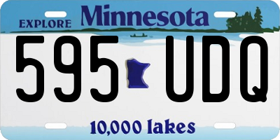 MN license plate 595UDQ