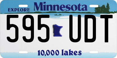 MN license plate 595UDT