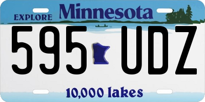 MN license plate 595UDZ