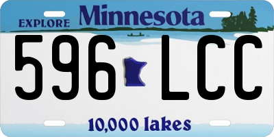 MN license plate 596LCC