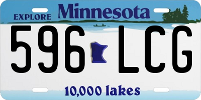 MN license plate 596LCG