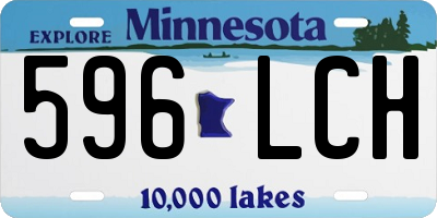 MN license plate 596LCH