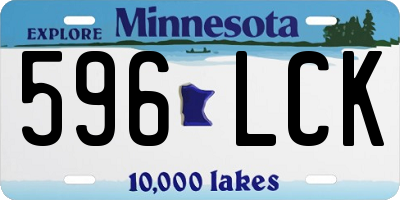 MN license plate 596LCK