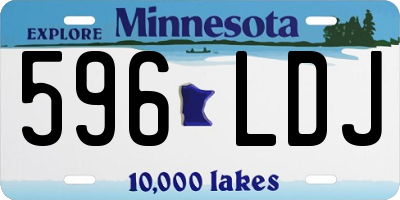 MN license plate 596LDJ