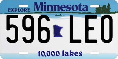 MN license plate 596LEO