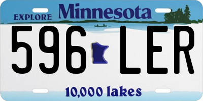 MN license plate 596LER