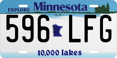 MN license plate 596LFG