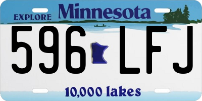 MN license plate 596LFJ