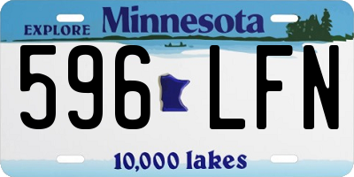 MN license plate 596LFN