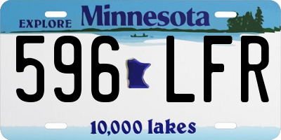 MN license plate 596LFR