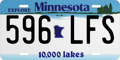 MN license plate 596LFS