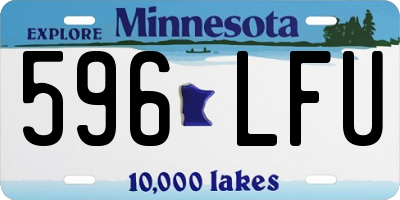 MN license plate 596LFU
