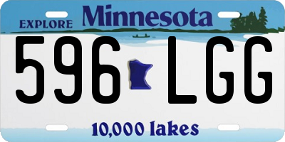 MN license plate 596LGG