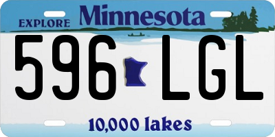 MN license plate 596LGL