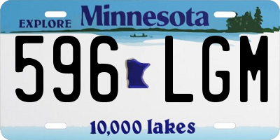 MN license plate 596LGM