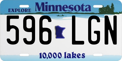 MN license plate 596LGN