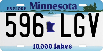 MN license plate 596LGV