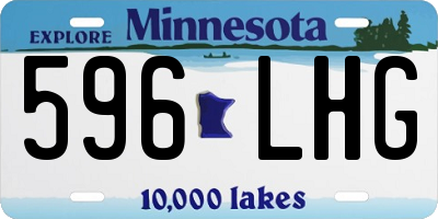 MN license plate 596LHG