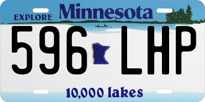 MN license plate 596LHP
