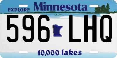 MN license plate 596LHQ