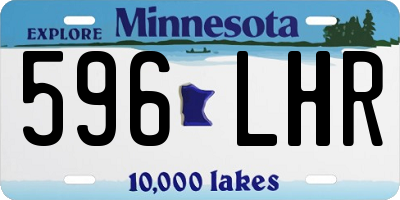 MN license plate 596LHR